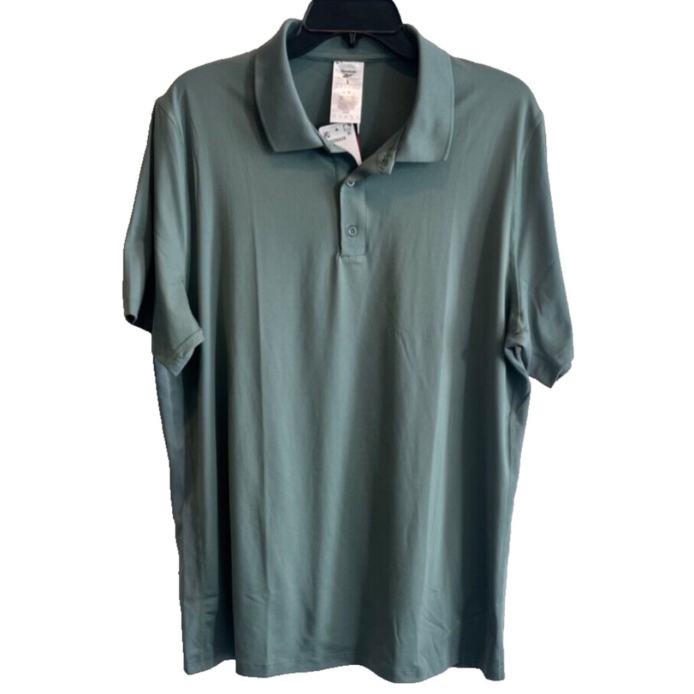 COPY - (NWT) Men's Reebok Workout Ready Training Polo Shirt in Army Green Size L